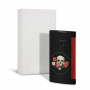 Isqueiro S.T. Dupont Slim 7, design Memento Mori e acabamento em preto