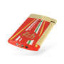 Accendino S.T. Dupont Slim 7, collezione Le Mans Design Finitura rossa e oro