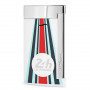 Encendedor S.T. Dupont Slim 7, Colección Le Mans Design Acabado Blanco y Cromo