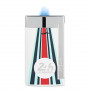 Encendedor S.T. Dupont Slim 7, Colección Le Mans Design Acabado Blanco y Cromo