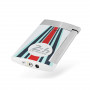 Encendedor S.T. Dupont Slim 7, Colección Le Mans Design Acabado Blanco y Cromo