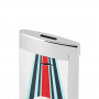 Encendedor S.T. Dupont Slim 7, Colección Le Mans Design Acabado Blanco y Cromo