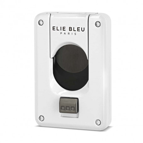 Cigar cutter Elie Bleu Double blade Black finish White lacquered