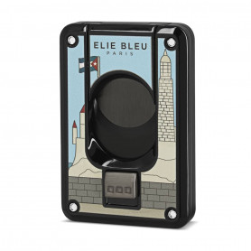 Cigar cutter Elie Bleu Double Blade Black Finish Casa Cubana Black Edition