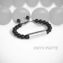 Bracciale Punch Onyx Mat regolabile