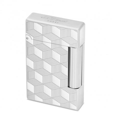 S.T. Dupont Accendino Collezione Initial Cube Argento