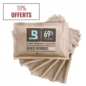 Pack of 6 cigar humidification sachets 69%. Boveda