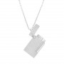 Collier pendentif briquet S.T. Dupont Argenté