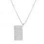 Collier pendentif briquet S.T. Dupont Argenté