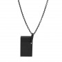 Collier pendentif briquet S.T. Dupont Noir Mat