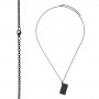 Collier pendentif briquet S.T. Dupont Noir Mat