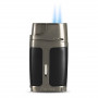 Briquet Tempête Element Double Flamme Finition Noir et Gun