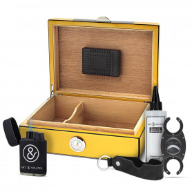 Humidor e kit de charutos: o essencial do Aficionado V2