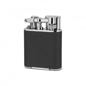 Briquet de Luxe Alfred Junior cuir noir Peter Charles Paris