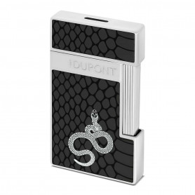 Feuerzeug S.T. Dupont Slimmy Edition snake schwarz