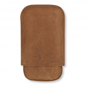 Estuche de 3 cigarros Lucea Brown