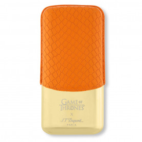 S.T. Dupont Case 3 Cigars - Game of Thrones Collection Orange