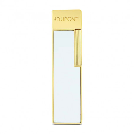 Twiggy white and gold lighter Collection S.T. Dupont