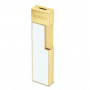 Briquet Twiggy blanc et doré Collection S.T. Dupont