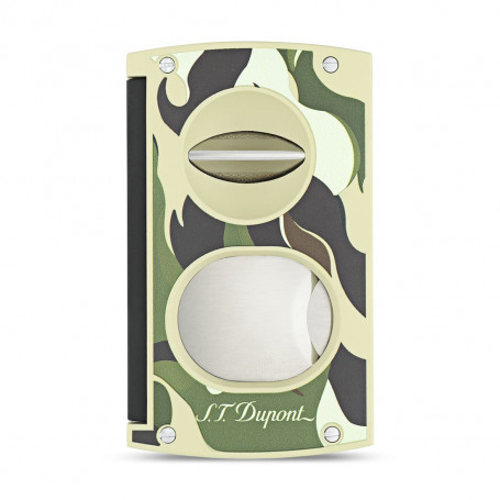 S.T. Dupont Camo Vert - Doppelklingen-Zigarrenschneider