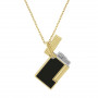 Halskette Feuerzeug S.T. Dupont Gold und Schwarz