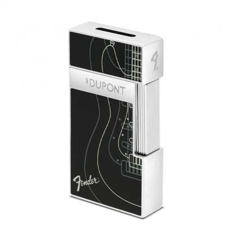 Isqueiro S.T. Dupont Para-choques Biggy Preto e cromado