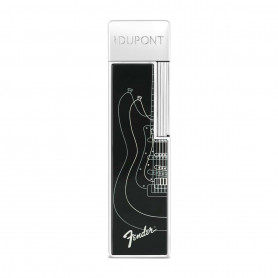 Briquet S.T. Dupont Twiggy Fender Noir et Chrome
