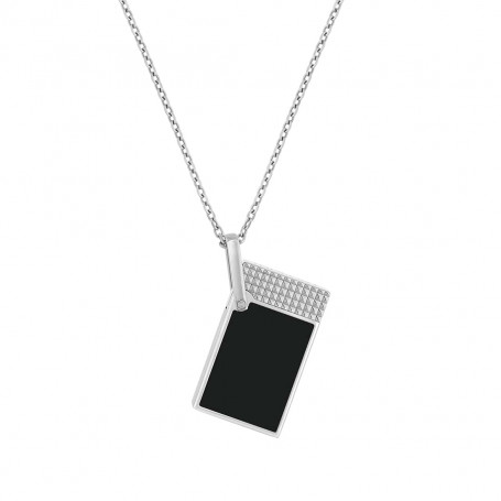 Collier Briquet S.T. Dupont Chrome et Noir