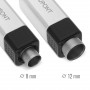 Doppelte Ausstechform S.T. Dupont Chrom und Schwarz
