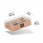 Plexiglás Felix humidor 45 puros