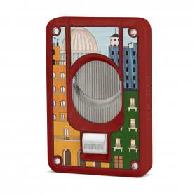 Cortador de charutos de lâmina dupla Elie Bleu Casa Cubana Capitole Red