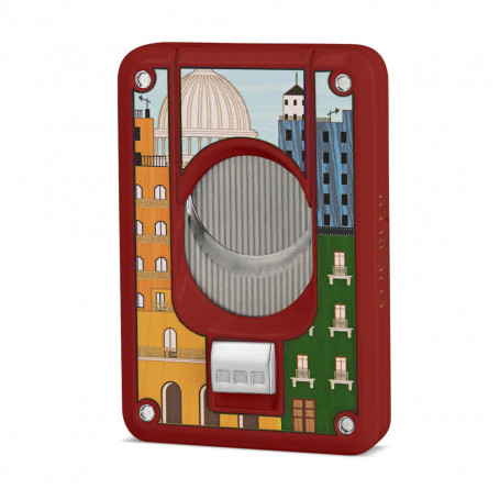 Double-blade cigar cutter Elie Bleu Casa Cubana Capitole Red