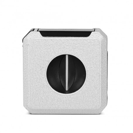 3 in 1 Carré Silver cigar cutter