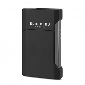 Briquet Elie Bleu Plano Noir Mat et Gun