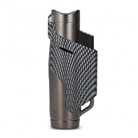 Briquet cigare triple flamme finition carbone Avento