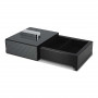 Cendrier et Repose-Cigare Coulissant Finition Carbone