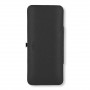 Rigid Black Leather Case for 3 Cigars Savinelli