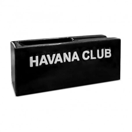 Ashtray Havana Club El Señorito Black - Hand-crafted ceramics