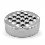 Cendrier cigare rond en aluminium poli The Grid