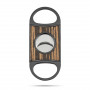 Double-blade cigar cutter Adorini ebony and metal gun