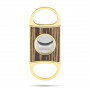 Double-blade cigar cutter Adorini in ebony and gilding
