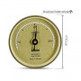 Round Golden Thermometer