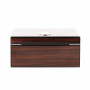 Brown wooden humidor and accessories