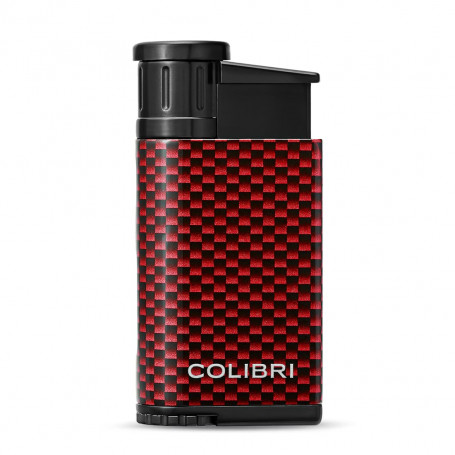 Storm lighter Colibri Evo red carbon finish