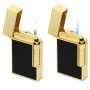 Encendedor S.T. Dupont Ligne 2 Le Grand Noir et Or