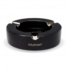 Cendrier cigare S.T. Dupont rond XL noir et chrome