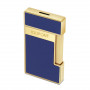 Slimmy Lighter's Vibrant Blue Design and Gold Accents S.T. Dupont