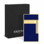 Design azul brilhante e detalhes dourados no isqueiro Slimmy S.T. Dupont
