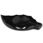 Cigar ashtray Elie Bleu black obsidian tobacco leaf