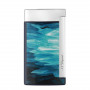 S.T. Dupont Slim 7 Geode Lighter in Blue and Chrome